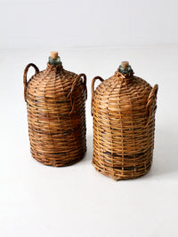 antique demijohn pair