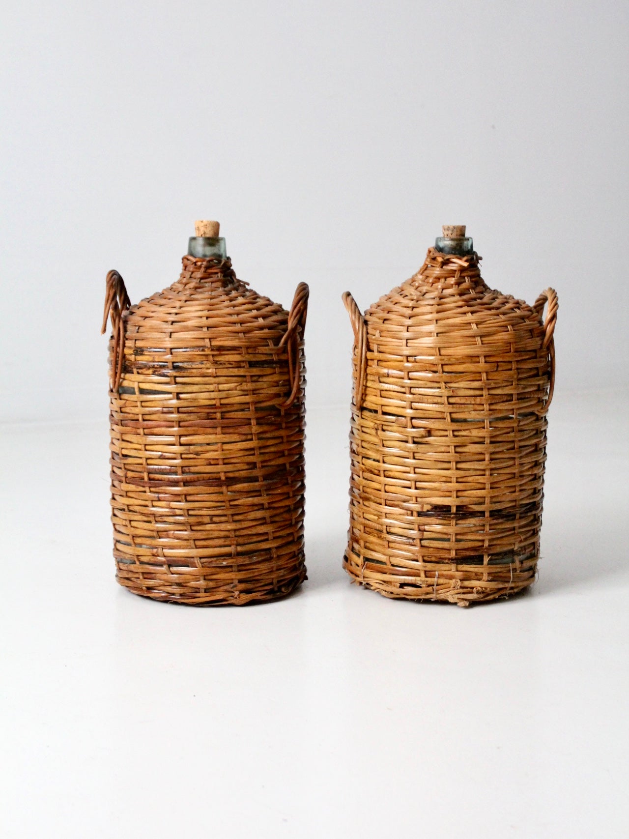 antique demijohn pair