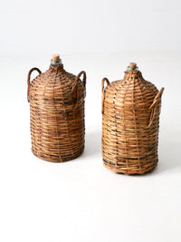 antique demijohn pair