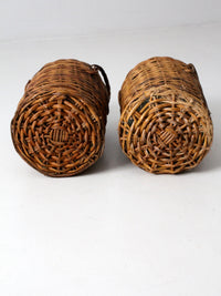 antique demijohn pair