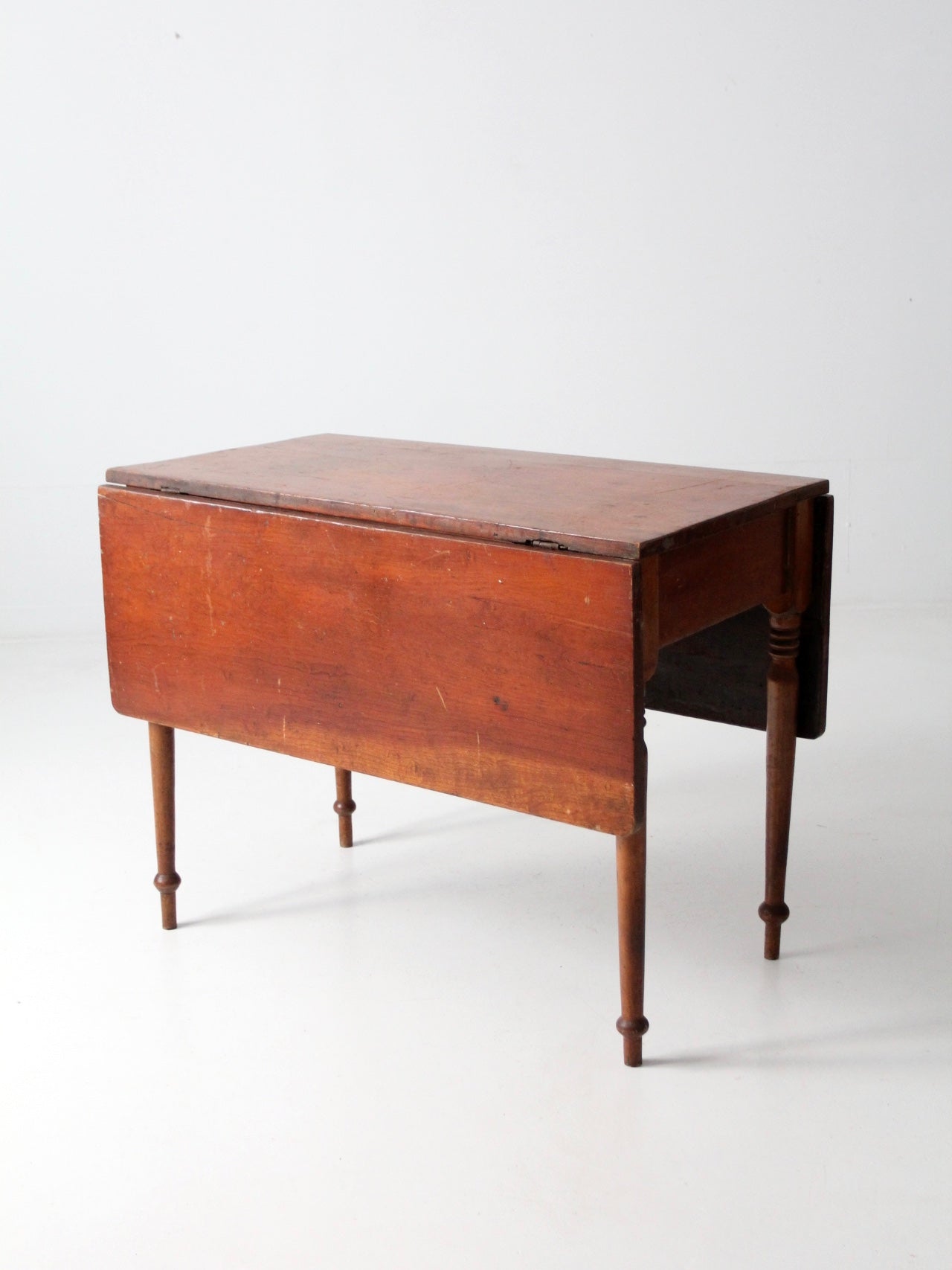 antique drop leaf console table