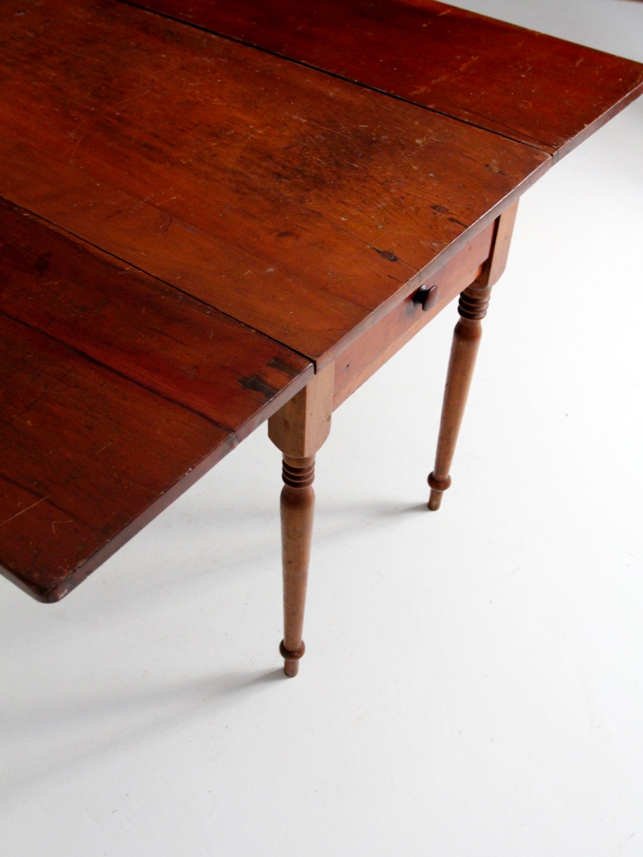 antique drop leaf console table