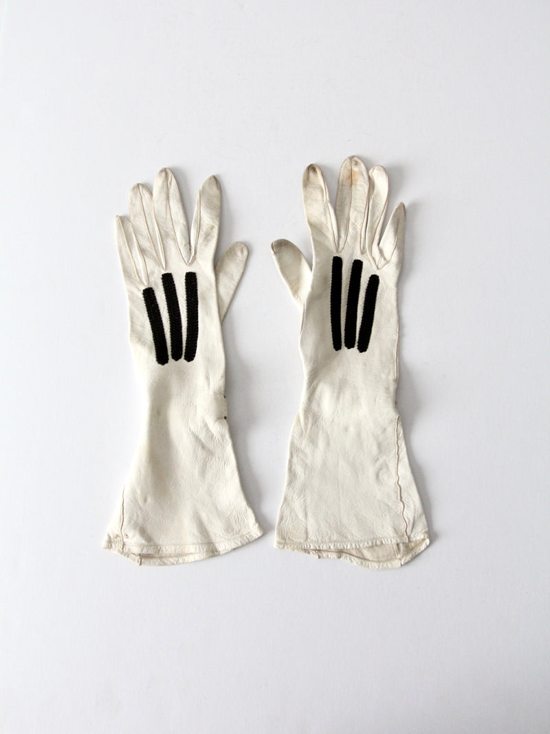 vintage leather driving gloves