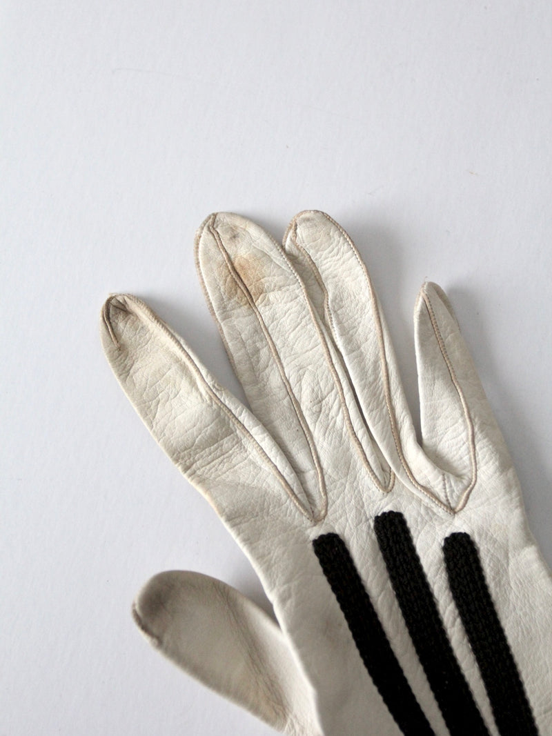 vintage leather driving gloves