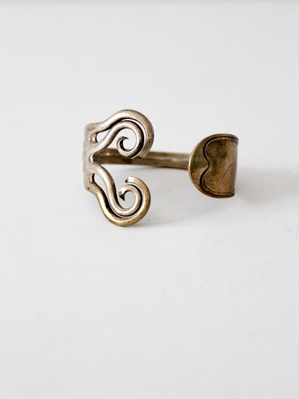 vintage fork art cuff bracelet