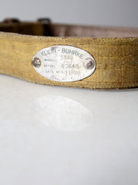 vintage Klein-Buhrke lineman belt