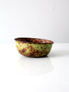 vintage rustic metal canteen bowl