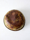 vintage rustic metal canteen bowl