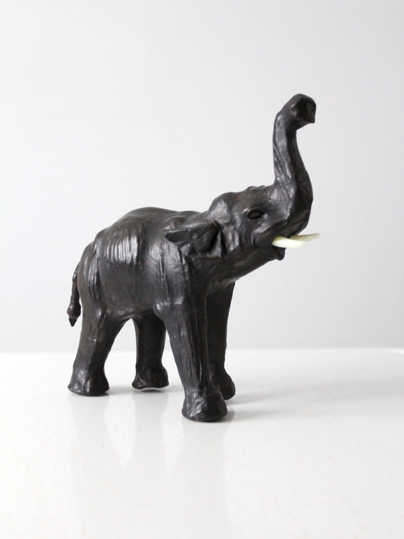 vintage leather elephant model