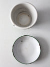 vintage Swedish enamelware bowls set/2