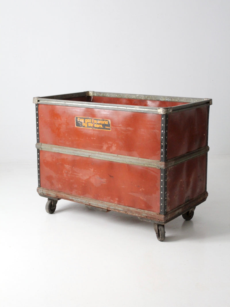 vintage industrial rolling cart