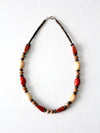 vintage boho beaded necklace