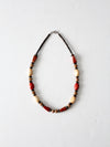 vintage boho beaded necklace