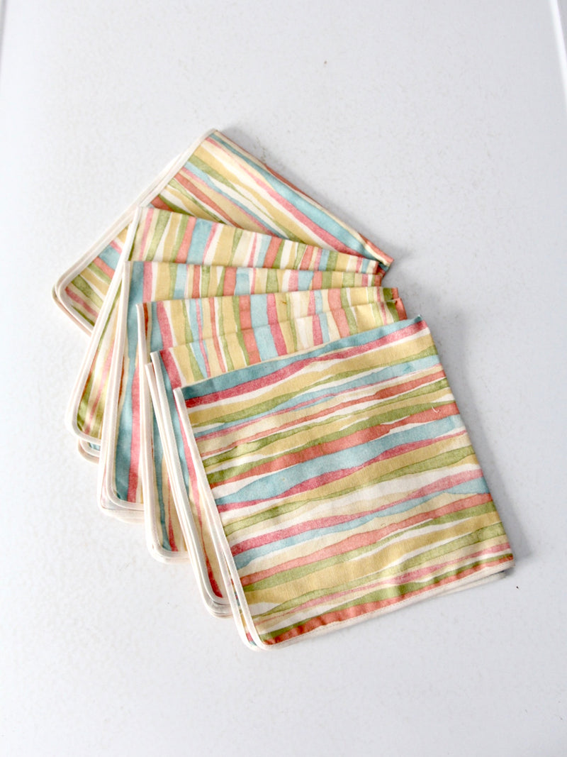 mid-century napkins set of 6