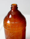 antique brown glass bottles set/3