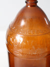 antique brown glass bottles set/3