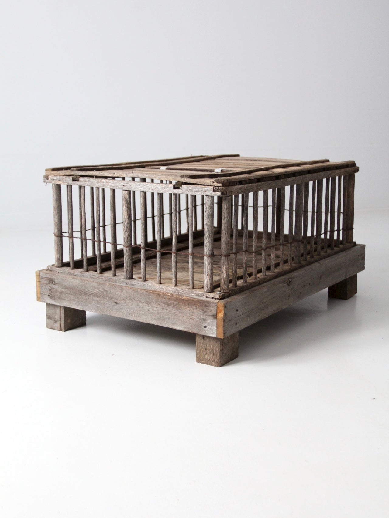 antique primitive farm crate