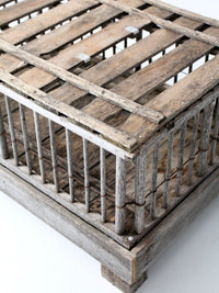 primitive farm cage trunk crate