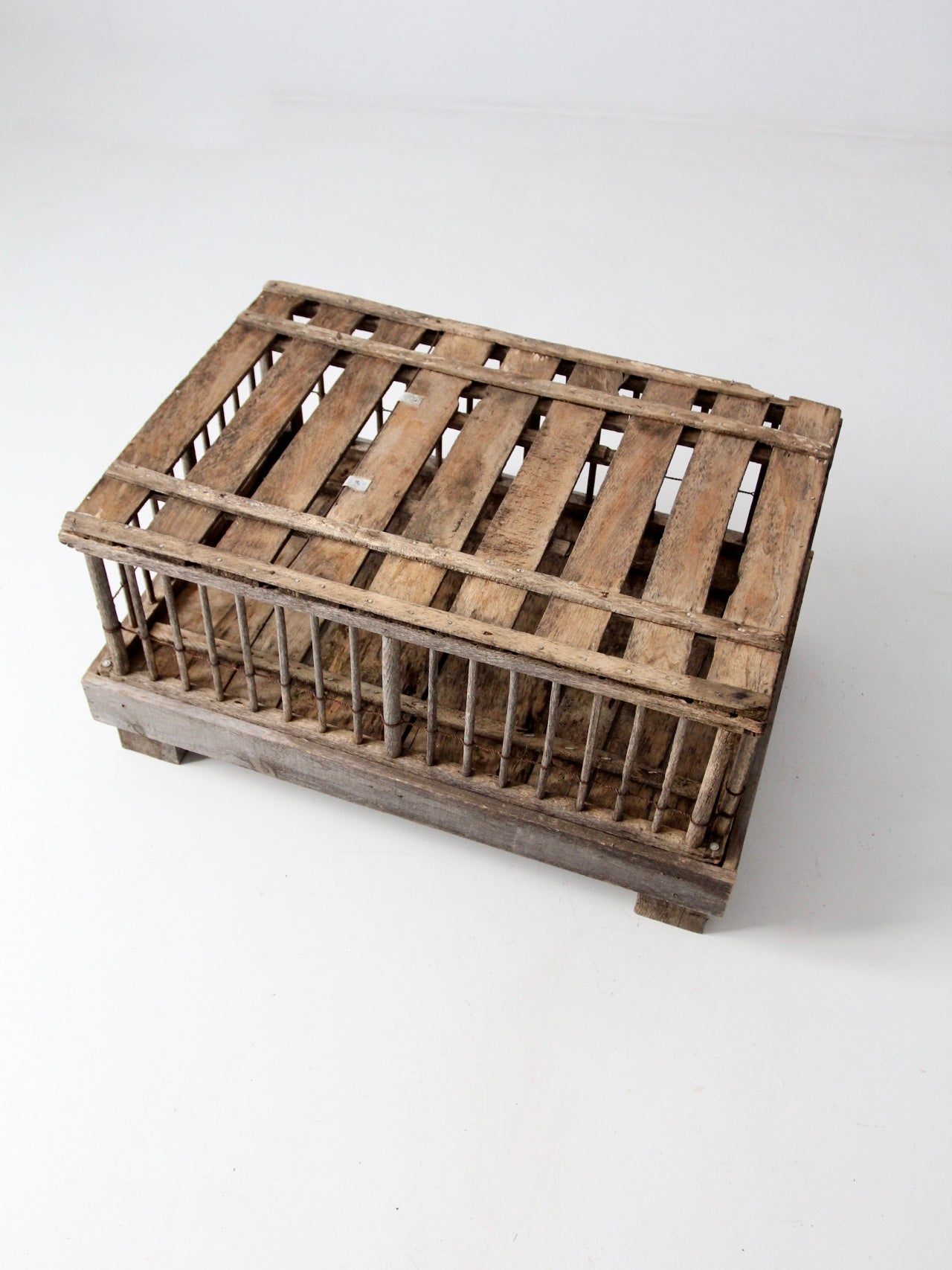 primitive farm cage trunk crate