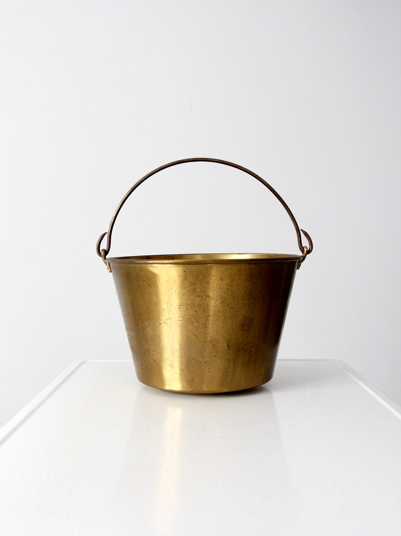 antique Ansonia Brass Company kettle