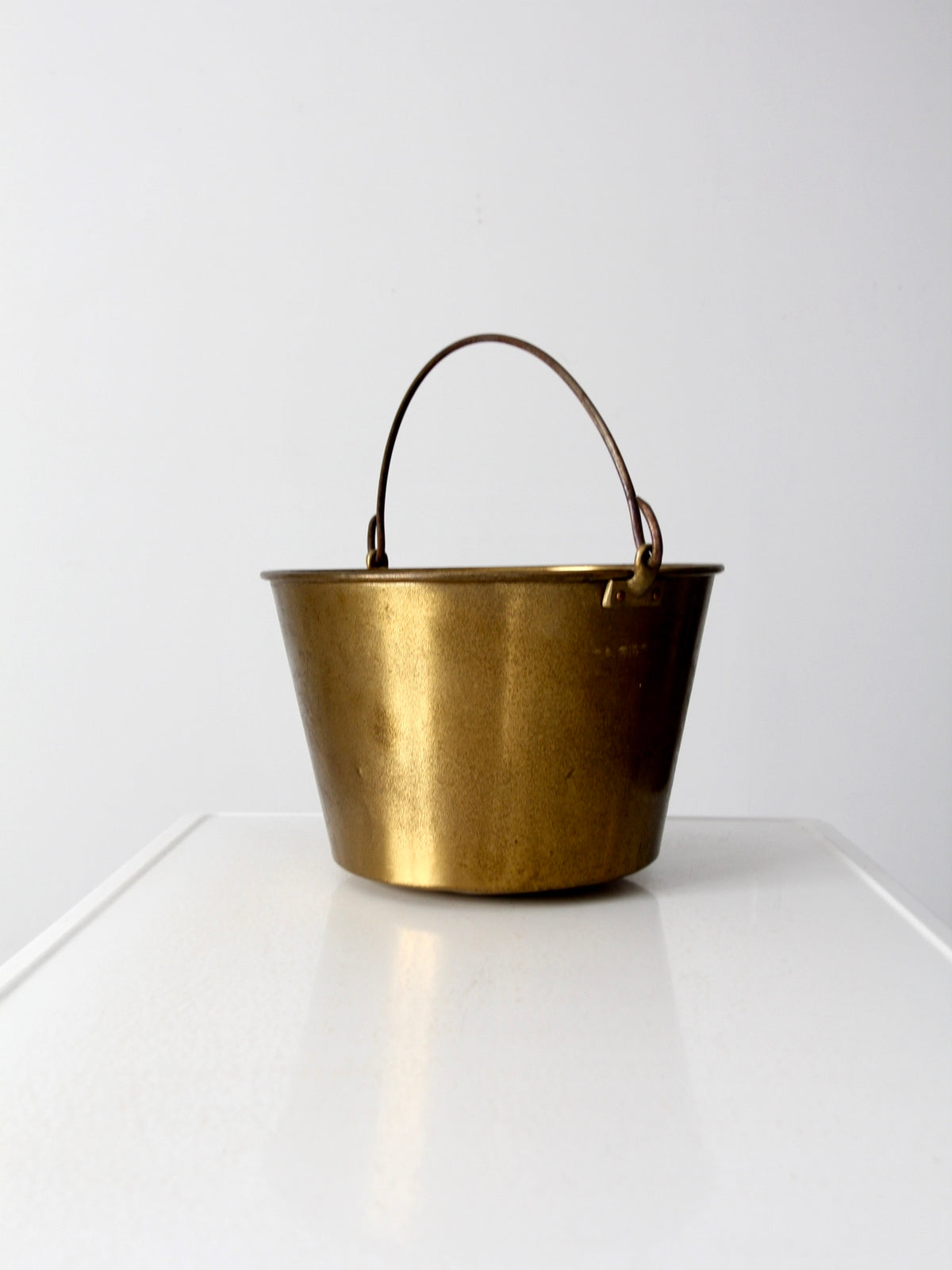 antique Ansonia Brass Company kettle