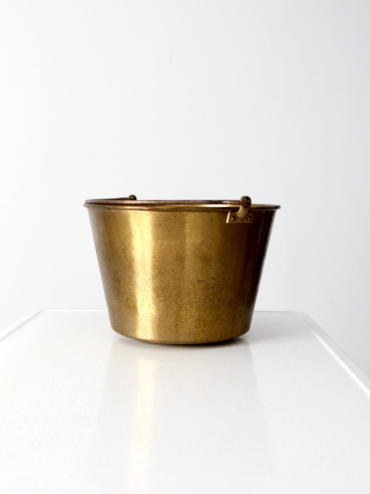 antique Ansonia Brass Company kettle