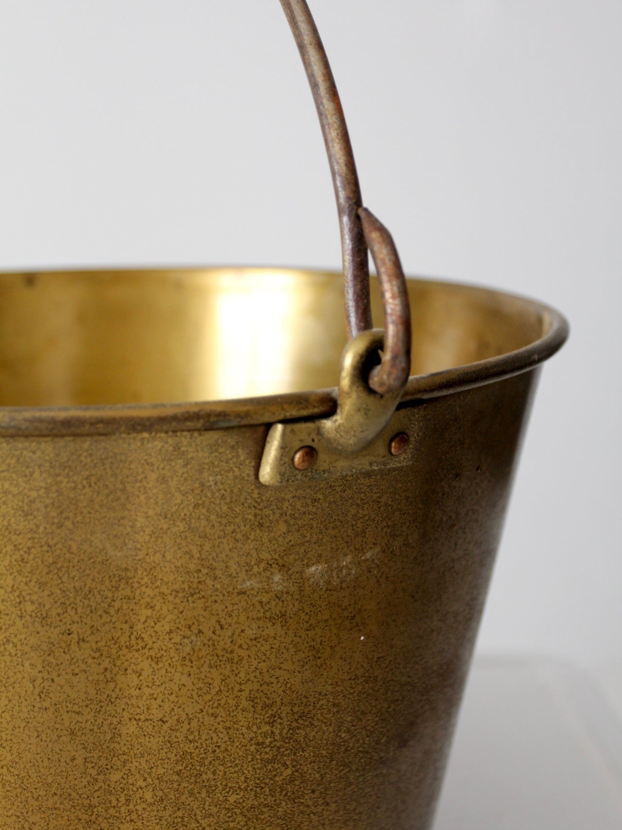 antique Ansonia Brass Company kettle