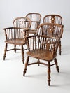 vintage Conant Ball Colonial Revival dining chairs set