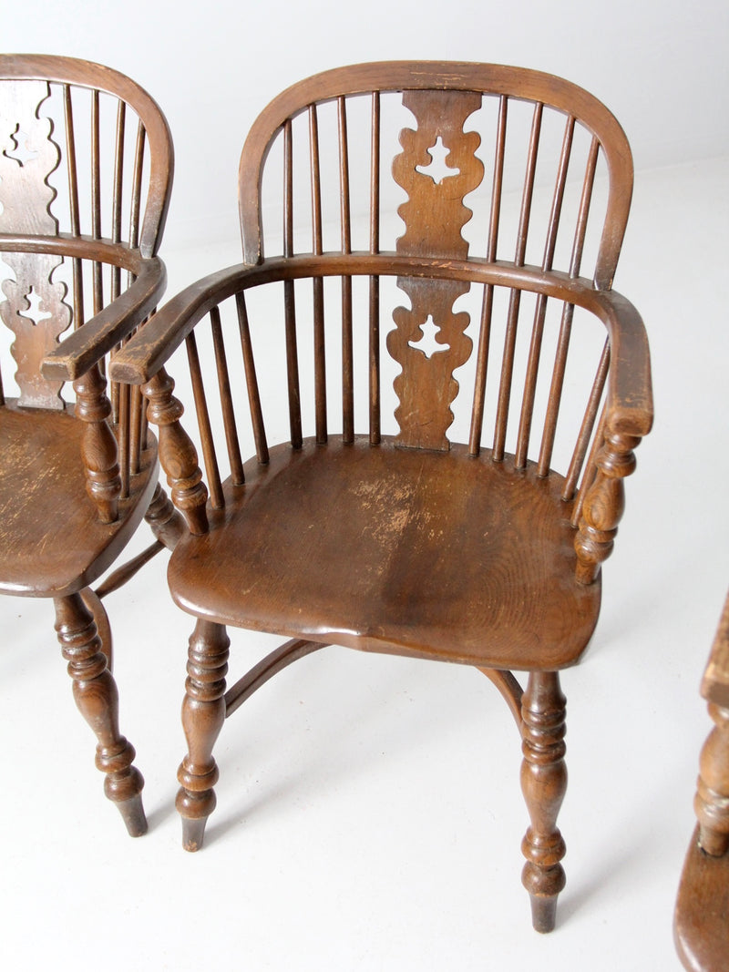 vintage Conant Ball Colonial Revival dining chairs set
