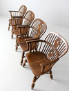 vintage Conant Ball Colonial Revival dining chairs set