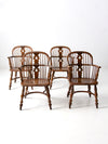 vintage Conant Ball Colonial Revival dining chairs set
