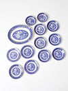 Homer Laughlin Blue Willow Ware set of 13