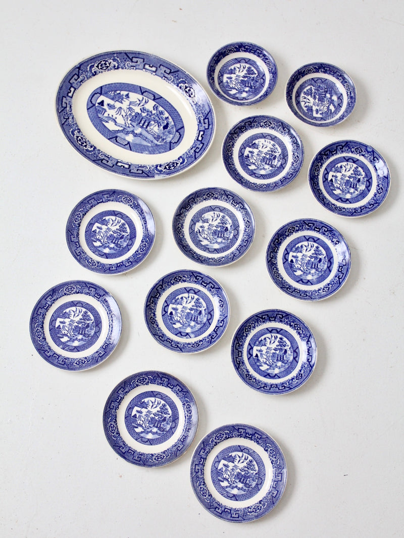 Homer Laughlin Blue Willow Ware set of 13