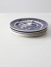 Allertons blue willow divider plates circa 1930