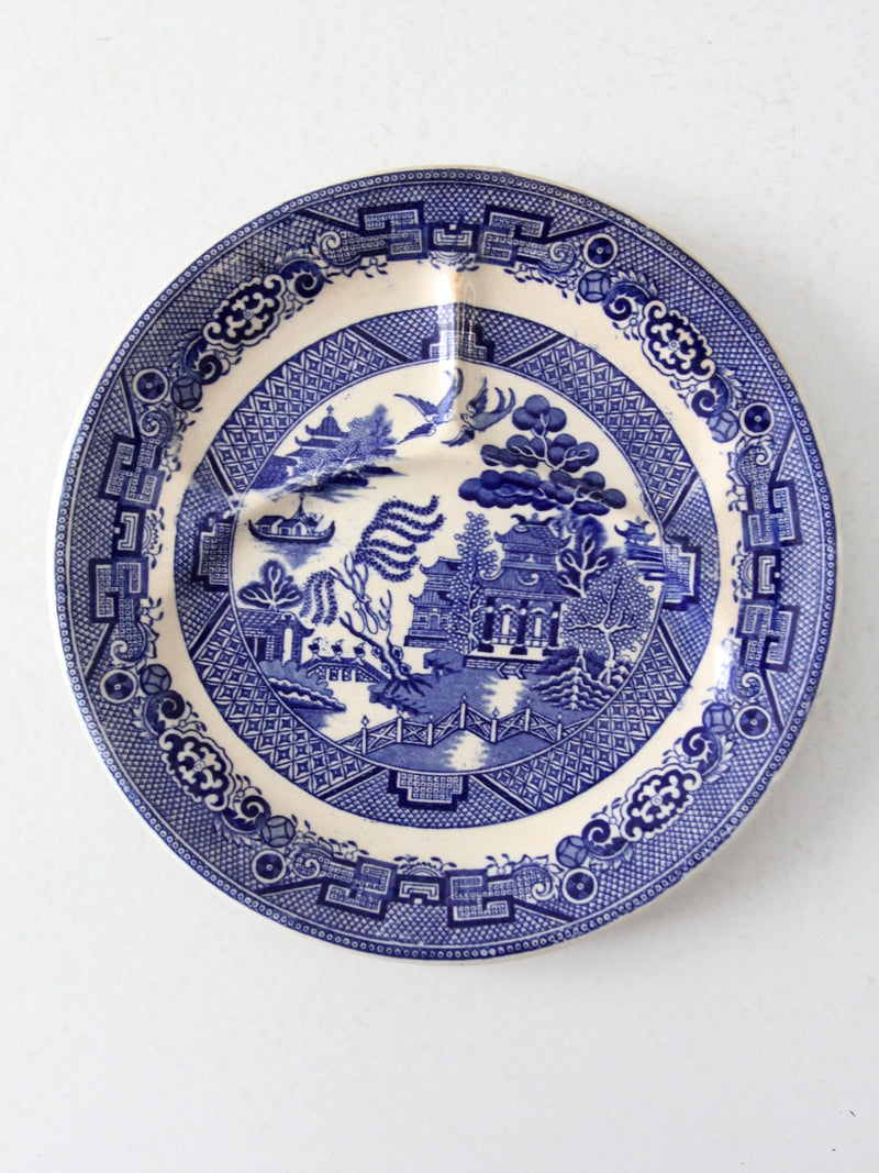 Allertons blue willow divider plates circa 1930