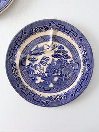 Allertons blue willow divider plates circa 1930