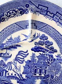 Allertons blue willow divider plates circa 1930