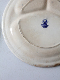 Allertons blue willow divider plates circa 1930