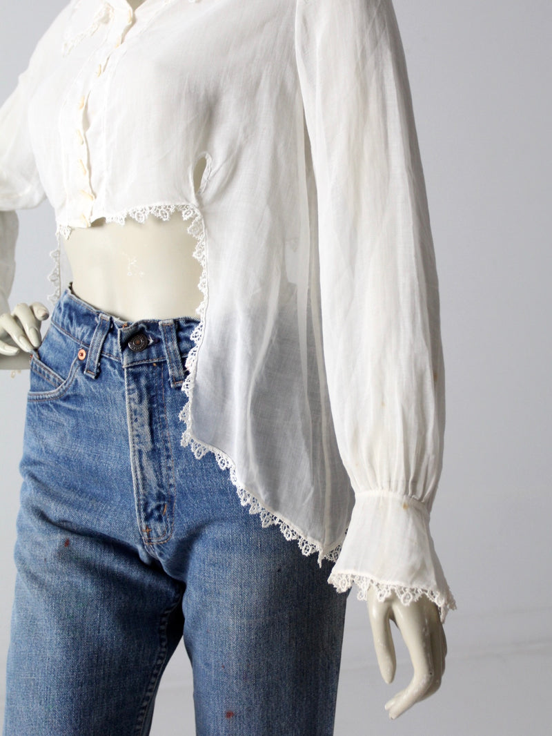 antique lace blouse