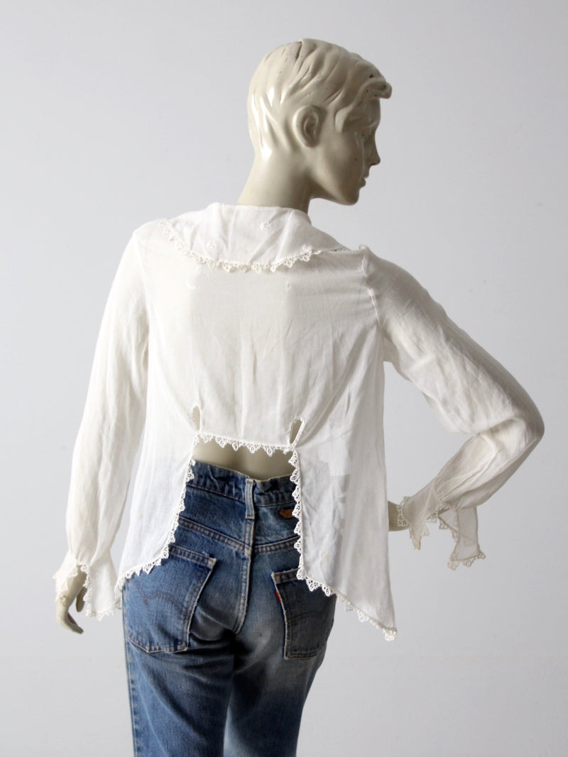 antique lace blouse – 86 Vintage