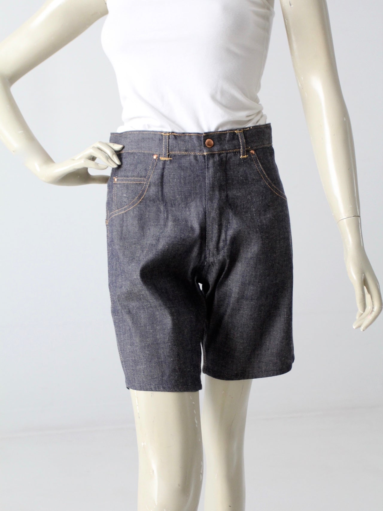 vintage 60s denim shorts 86 Vintage