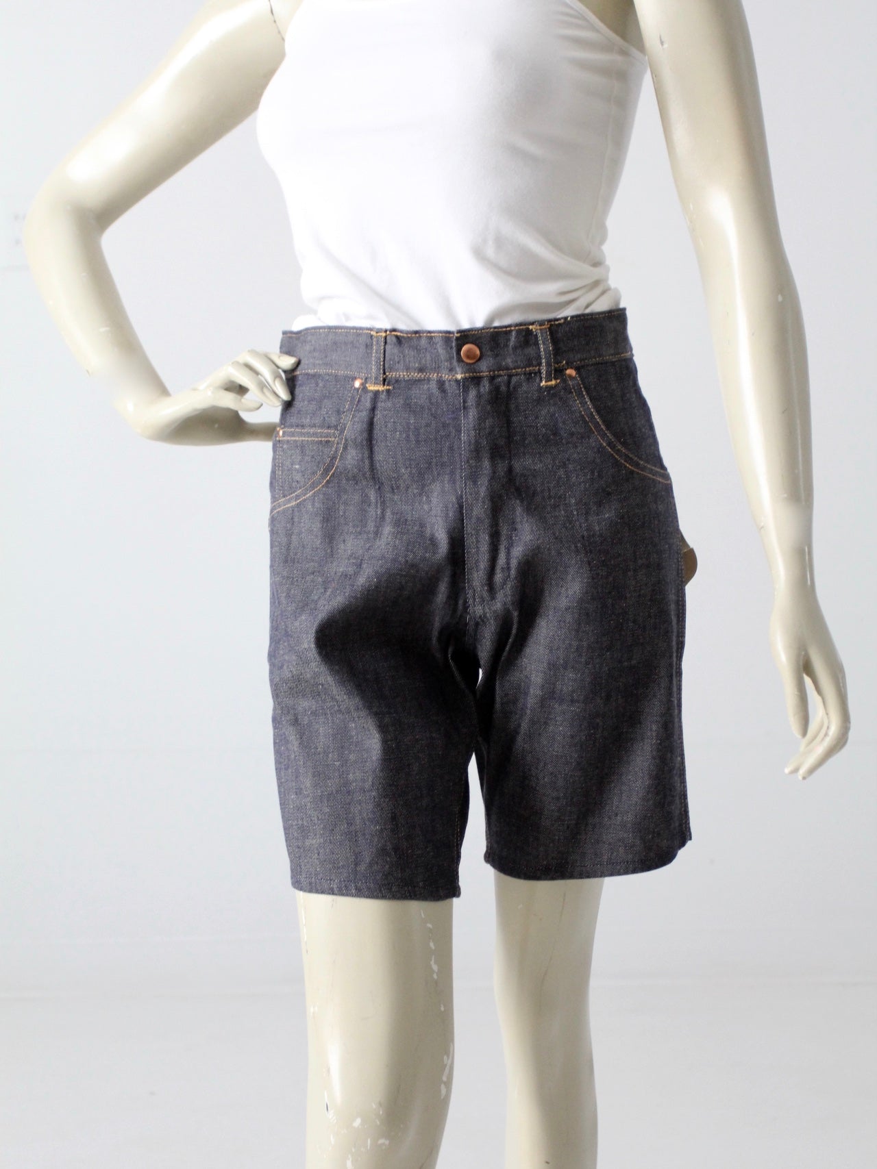vintage 60s denim shorts 86 Vintage