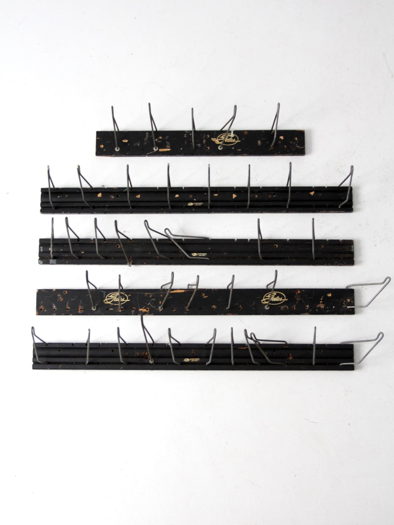 vintage Gates Rubber Co. display racks