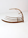 antique grain cradle scythe