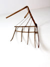 antique grain cradle scythe