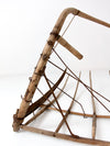 antique grain cradle scythe