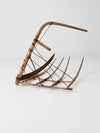 antique grain cradle scythe