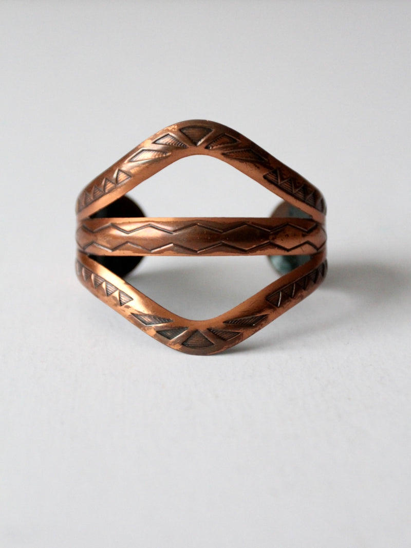 vintage Mexican wide copper cuff