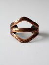 vintage Mexican wide copper cuff