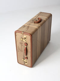 vintage striped wardrobe suitcase circa 1930